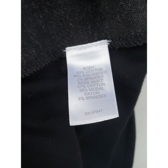 J Jill Women’s Scoop Neck ShortSleeve Plaid Black Grey ShifDress Pockets Size XS - Picture 6 of 6